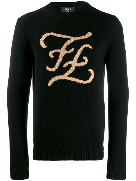 FENDI FF Karligraphy knitted jumper 